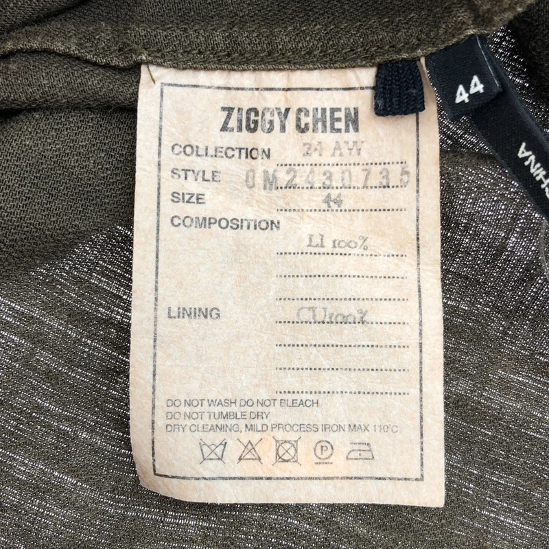 ziggy chen / ジギーチェン | 2024AW | Pleated Pocket Shirt 長袖シャツ 0M2430735 | 44 | メンズ