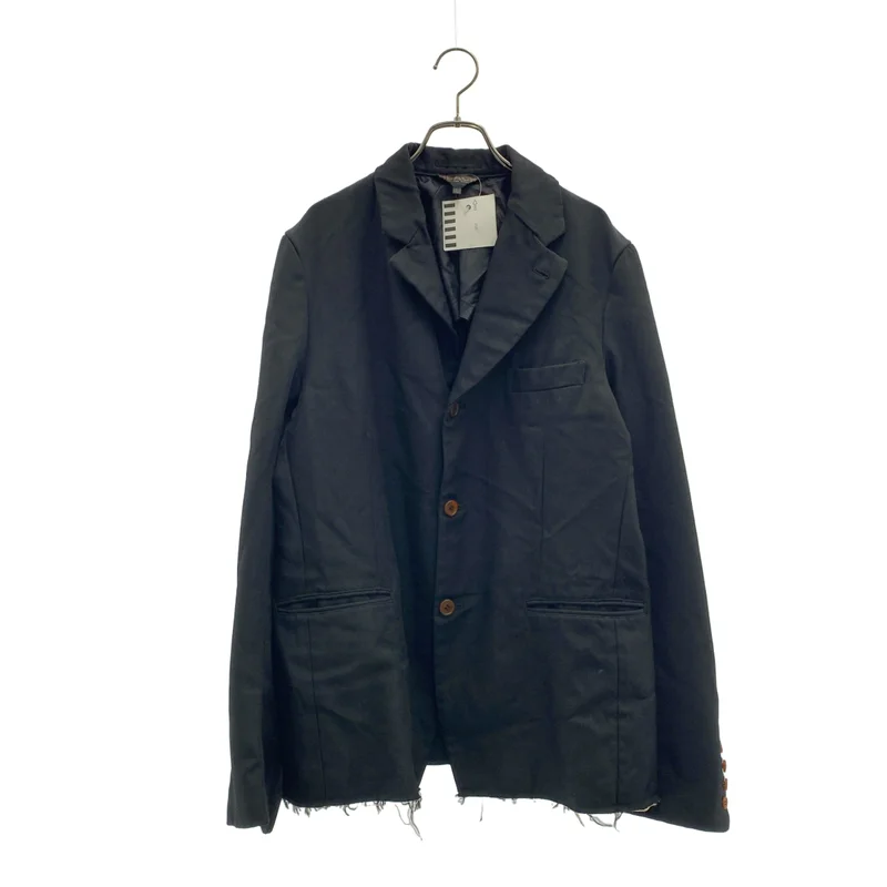 BLACK COMME des GARCONS / ブラックコムデギャルソン | 2023AW | ポリエステル縮絨 断ち切り テーラードジャケット | L | メンズ