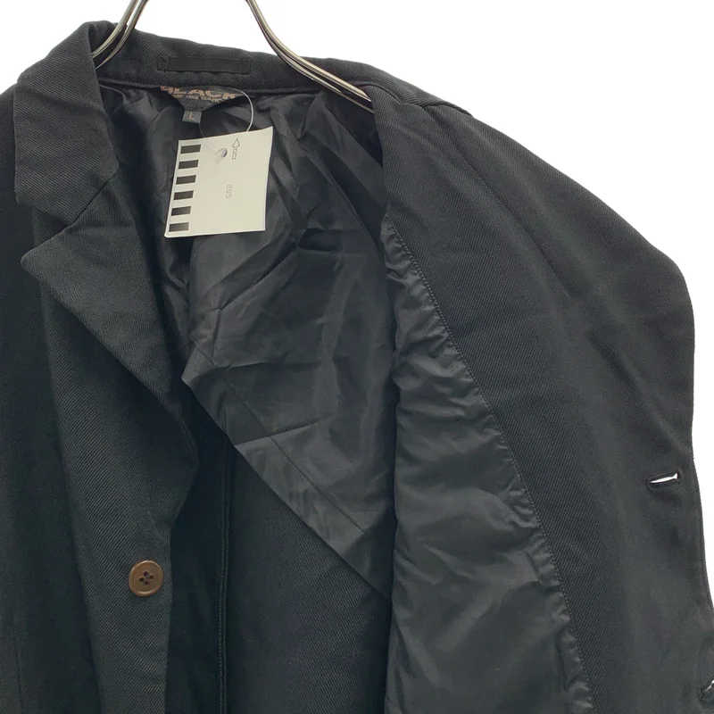 BLACK COMME des GARCONS / ブラックコムデギャルソン | 2023AW | ポリエステル縮絨 断ち切り テーラードジャケット | L | メンズ