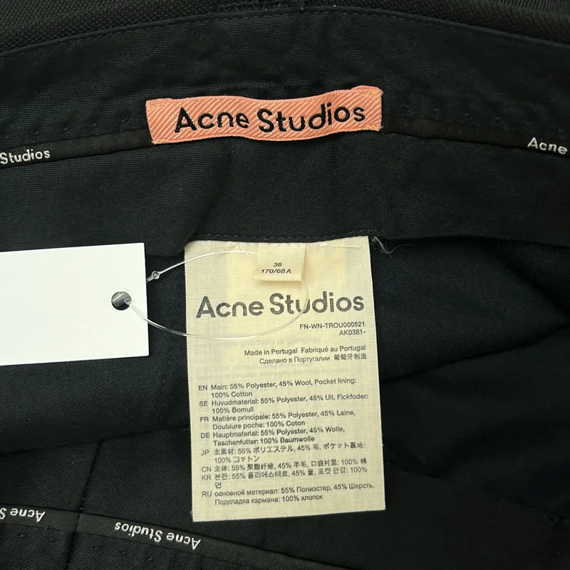Acne Studios / アクネストゥディオズ | テーパードスラックス パンツ | 36 | レディース