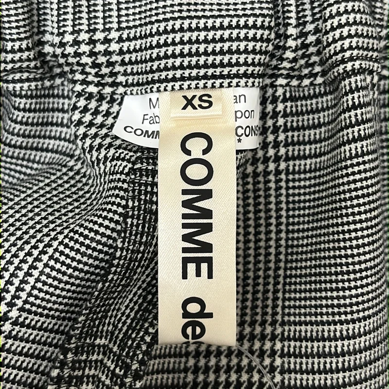 COMME des GARCONS / コムデギャルソン | 2025AW | 千鳥格子 ワイド イージーパンツ | XS | レディース