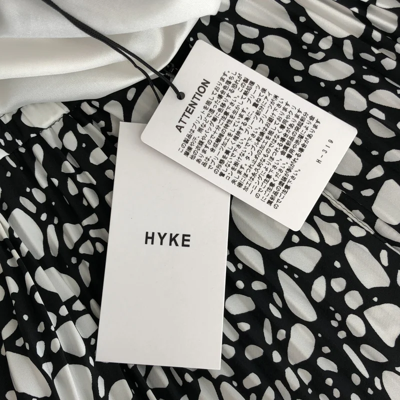 HYKE / ハイク | 2023SS | PEBBLE PRINTED SKIRT / ペブルプリント プリーツスカート | 2 | レディース