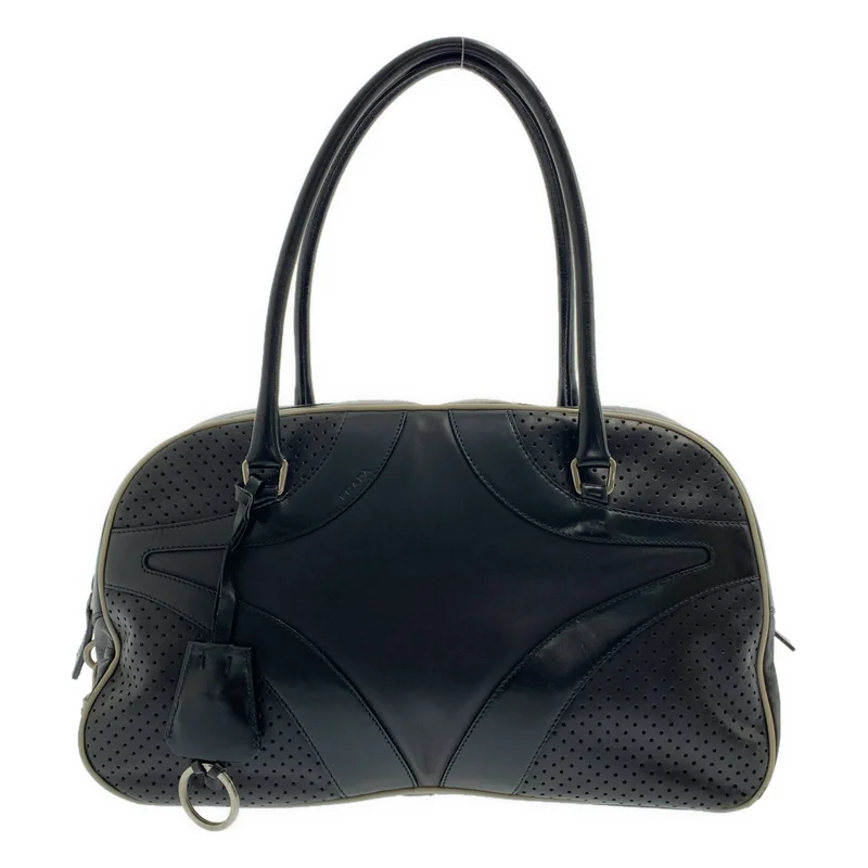 PRADA | 2000SS | leather hand bag / leather punching bowling