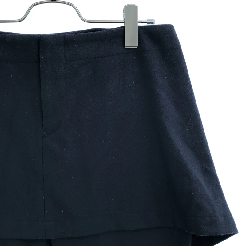 JUNYA WATANABE COMME des GARCONS / ジュンヤワタナベ | 2001AW | ウール ミニスカート ドッキングパンツ | S | レディース