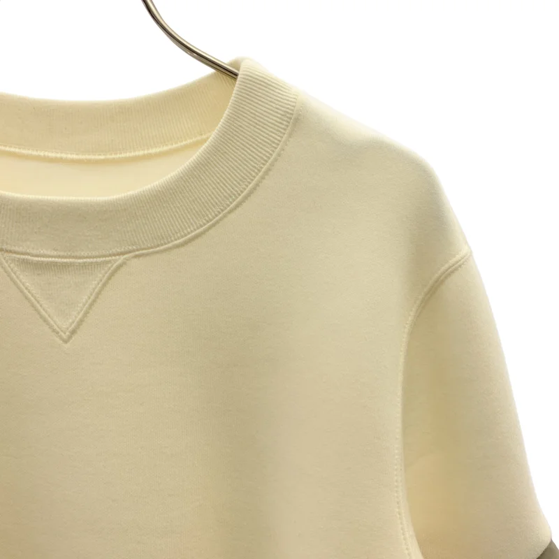 sacai / サカイ | 2024AW | Nylon Twill Sponge Sweat Pullover / ナイロンツイル 切り替え スポンジスウェット プルオーバー | 1 | レディース