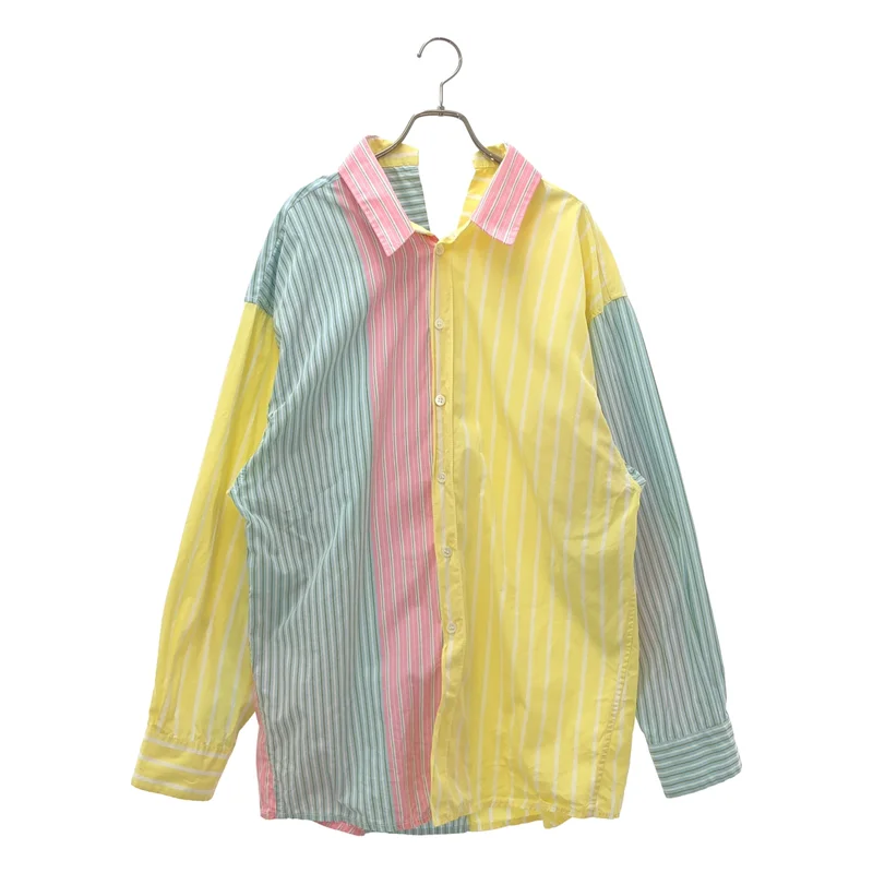 MARNI / マルニ | コットン マルチストライプ クレイジーパターン オーバーサイズシャツ | 42 | メンズ