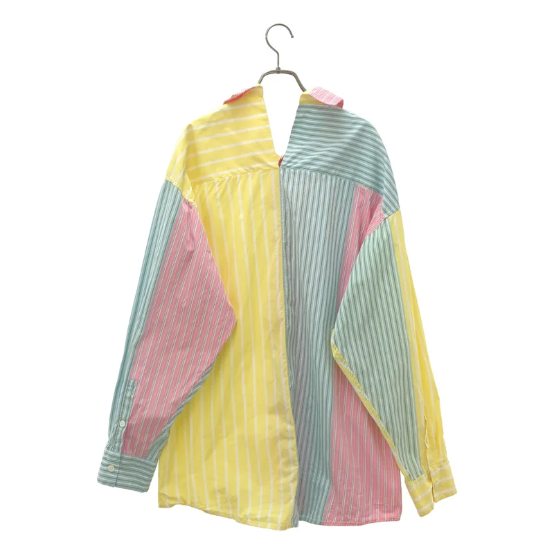MARNI / マルニ | コットン マルチストライプ クレイジーパターン オーバーサイズシャツ | 42 | メンズ