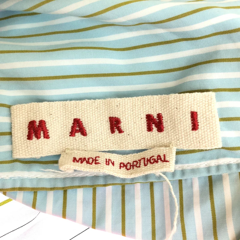 MARNI / マルニ | コットン マルチストライプ クレイジーパターン オーバーサイズシャツ | 42 | メンズ