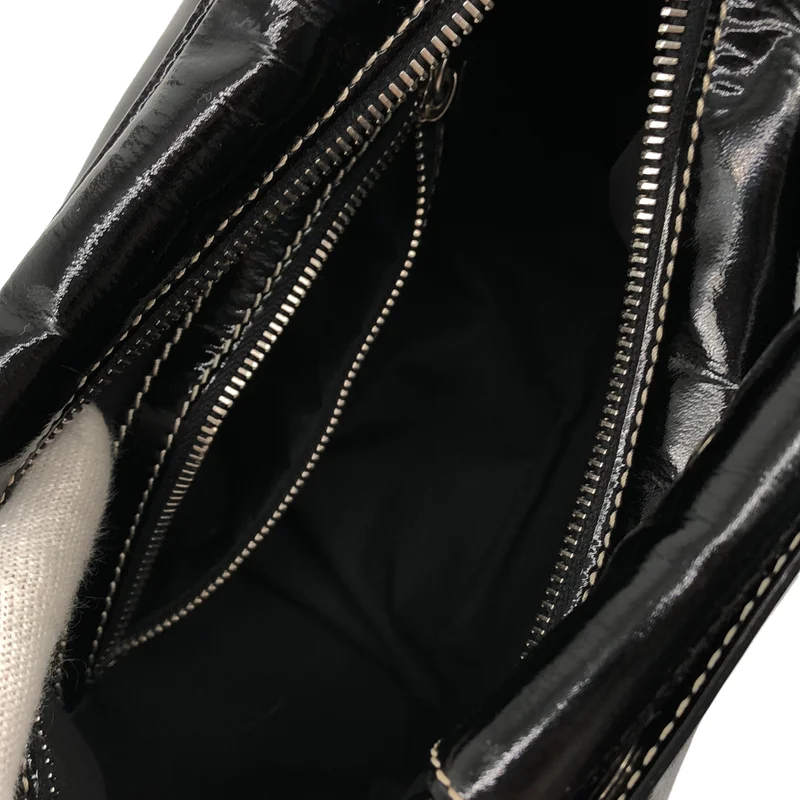 TOD'S / トッズ | パテントレザー ステッチ ハンドバッグ |