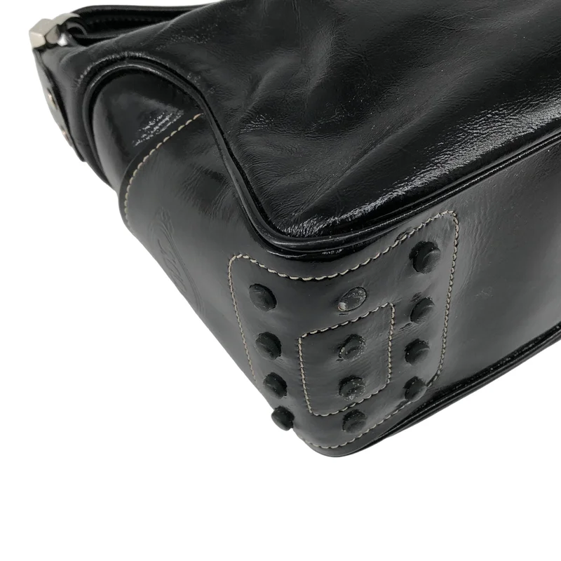 TOD'S / トッズ | パテントレザー ステッチ ハンドバッグ |