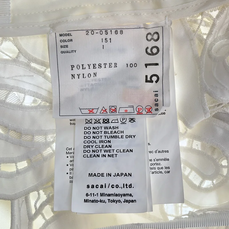 sacai / サカイ | 異素材切替 エンブロイダリー レース ジャケット | 1 | レディース