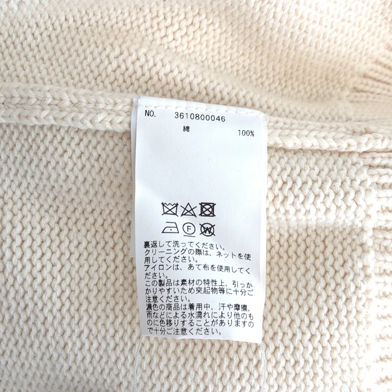 DEMYLEE / デミリー | コットン ヘンリーネック ニット プルオーバー | XS | レディース