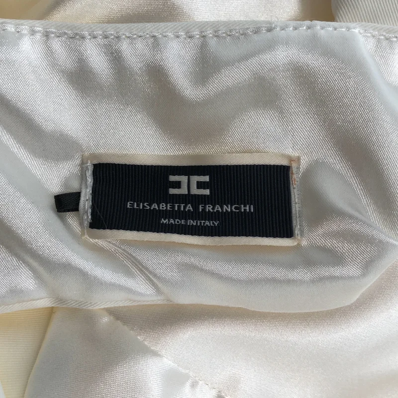 ELISABETTA FRANCHI / エリザベッタ フランキ | フラワーモチーフ バックオープン ノースリーブドレス | 40 | レディース