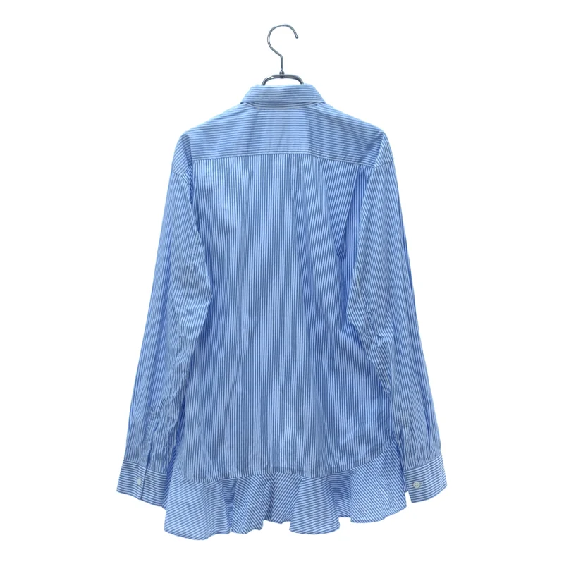 COMME des GARCONS SHIRT / コムデギャルソンシャツ | 2014AW | ストライプ フリル シャツ_長袖 | S | メンズ