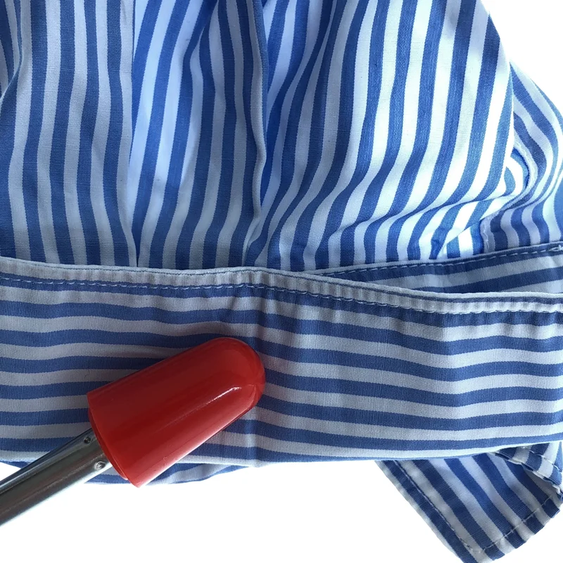 COMME des GARCONS SHIRT / コムデギャルソンシャツ | 2014AW | ストライプ フリル シャツ_長袖 | S | メンズ
