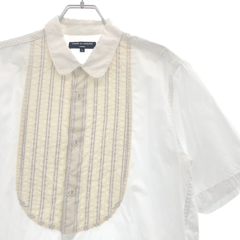 COMME des GARCONS HOMME / コムデギャルソンオム | 2010SS | コットン ストライプパッチ シャツ | L | メンズ