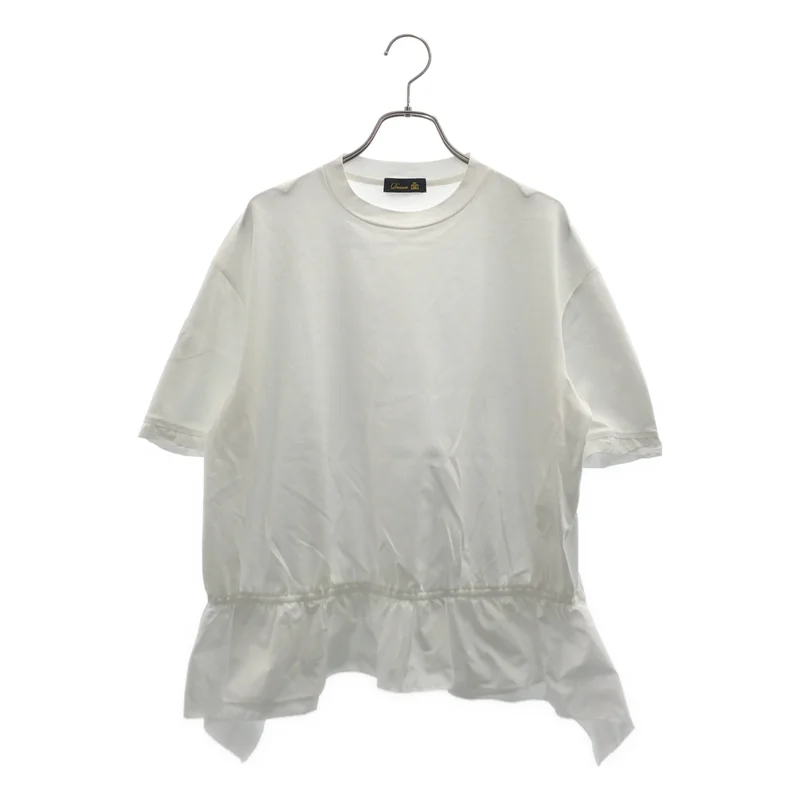 Drawer / ドゥロワー | ペプラム フリル Tシャツ | 1 | レディース