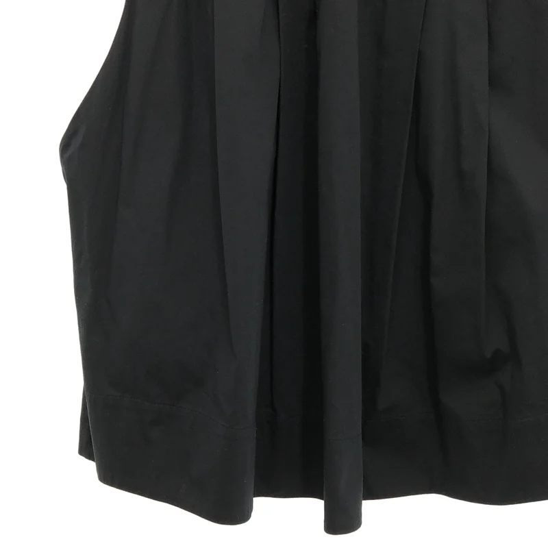 JIL SANDER NAVY / ジルサンダーネイビー | コットン ストレッチ ノースリーブ ワンピース | 34 | レディース