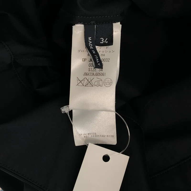 JIL SANDER NAVY / ジルサンダーネイビー | コットン ストレッチ ノースリーブ ワンピース | 34 | レディース