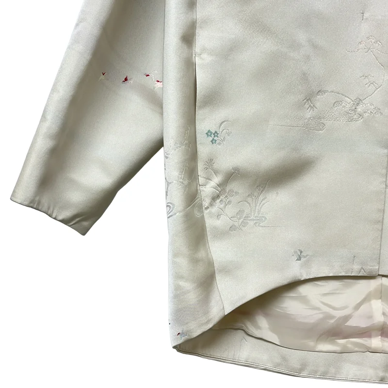 Mame Kurogouchi / マメクロゴウチ | 2025SS | Nature Pattern Jacquard Coat 螺鈿 ジャガード コート | 2 | レディース
