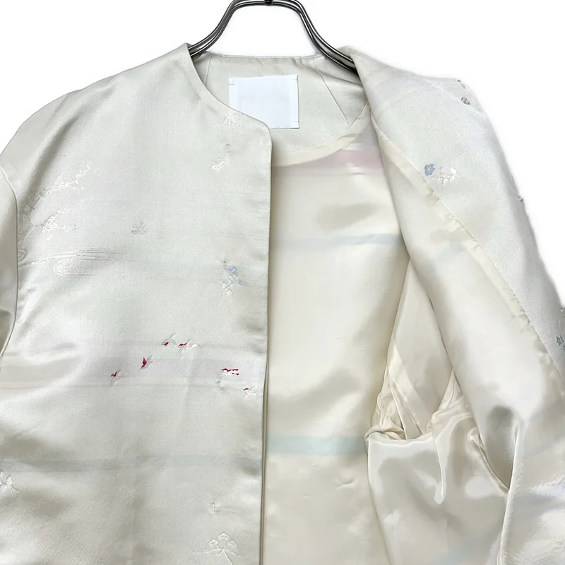Mame Kurogouchi / マメクロゴウチ | 2025SS | Nature Pattern Jacquard Coat 螺鈿 ジャガード コート | 2 | レディース