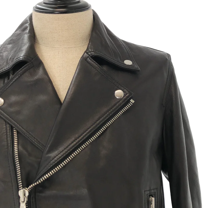 Maison Special / メゾンスペシャル | Dress-Fit Sheep Leather Double Rider Jacket / ドレスフィット シープレザー ダブルライダースジャケット | 1 | メンズ