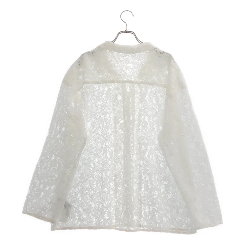 NOBLE / ノーブル | 2026SS | ボタニカルレースオープンカラーシャツ |