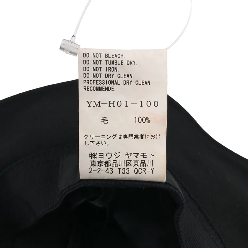 Y's / ワイズヨウジヤマモト | WOOL GABARDINE CHAIN STITCH HAT ハット YM-H01-100 |