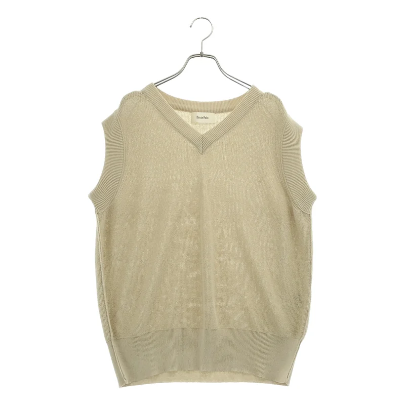 Ernie Palo / アーニーパロ | Rib Knit Vest サマーニット ベスト | 48 | メンズ