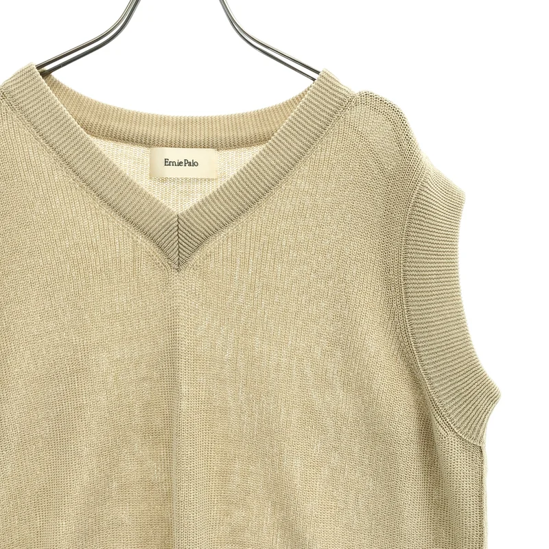 Ernie Palo / アーニーパロ | Rib Knit Vest サマーニット ベスト | 48 | メンズ