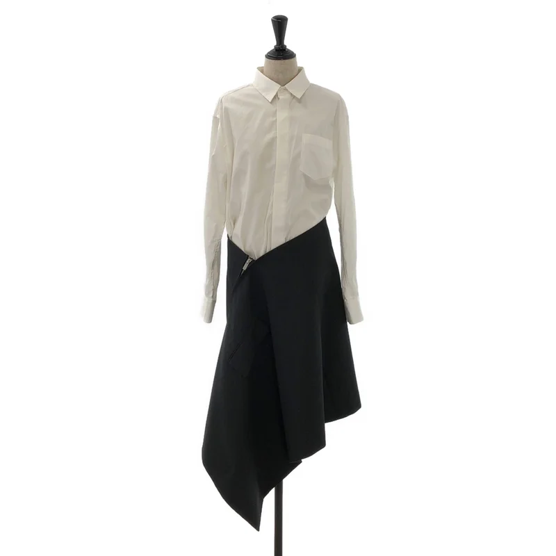 sacai / サカイ | Thomas Mason Cotton Poplin Dress シャツ ワンピース | 2 | レディース