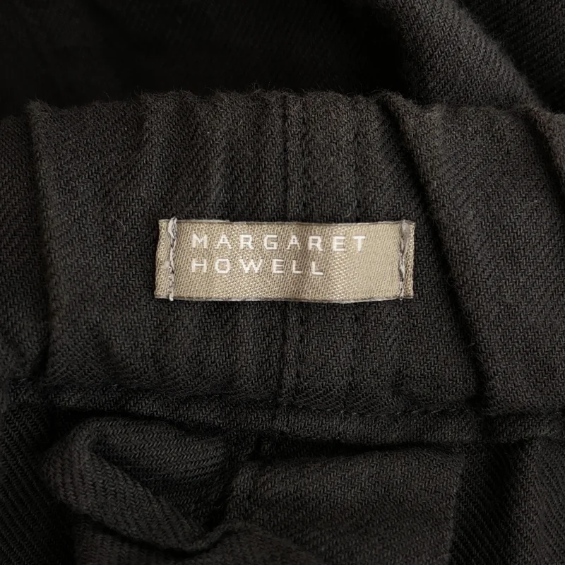 MARGARET HOWELL / マーガレットハウエル | コットン カシミヤ ドローストリングパンツ | F | レディース