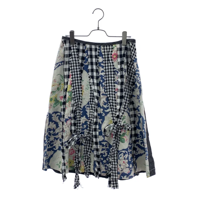 tricot COMME des GARCONS / トリココムデギャルソン | 2003AW | 総柄 装飾 サイドジップ スカート | M | レディース