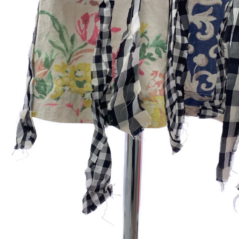 tricot COMME des GARCONS / トリココムデギャルソン | 2003AW | 総柄 装飾 サイドジップ スカート | M | レディース