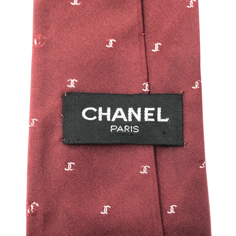 CHANEL / シャネル | シルク 総柄 ココマーク スーツ ネクタイ |