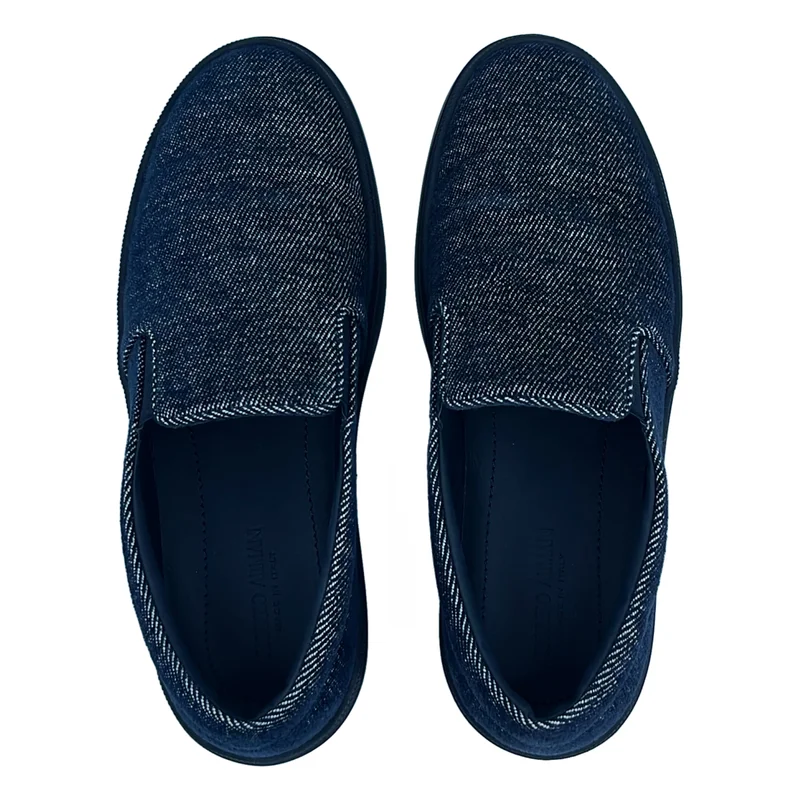 GIORGIO ARMANI / ジョルジオアルマーニ | デニム スリッポンシューズ | 7 | メンズ