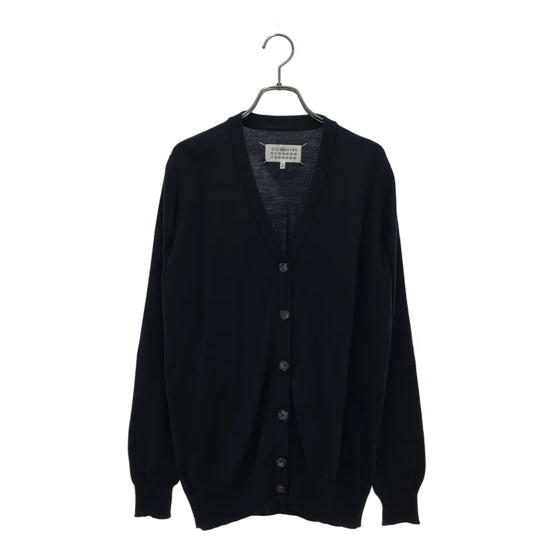 Maison Martin Margiela / メゾンマルタンマルジェラ | 2015SS | コットン ウール エルボーパッチ ニットカーディガン | S | レディース
