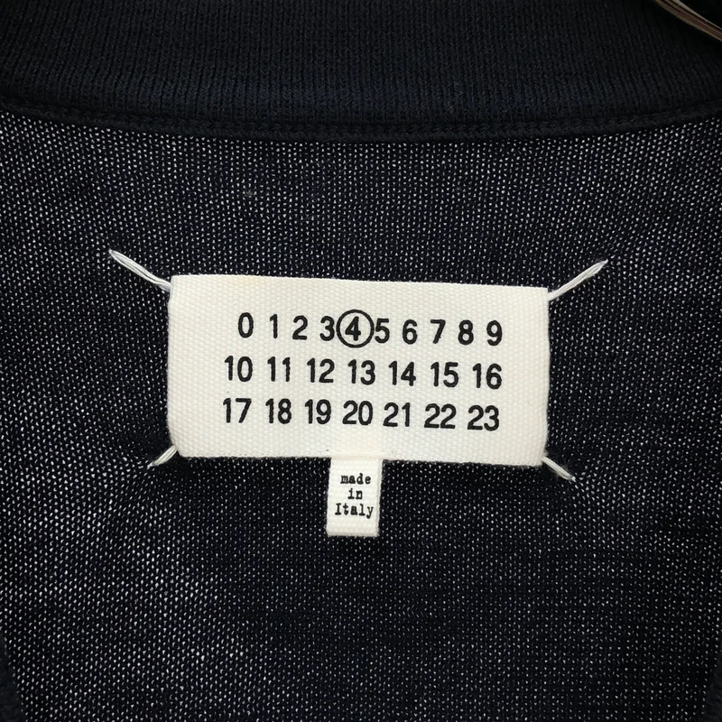 Maison Martin Margiela / メゾンマルタンマルジェラ | 2015SS | コットン ウール エルボーパッチ ニットカーディガン | S | レディース