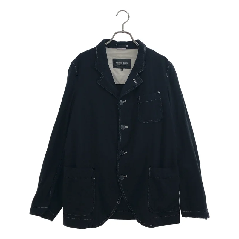 COMME des GARCONS HOMME DEUX / コムデギャルソンオムドゥ | 2016SS | ウール カシミヤ混 ホワイトステッチ  4B ジャケット | XS | メンズ