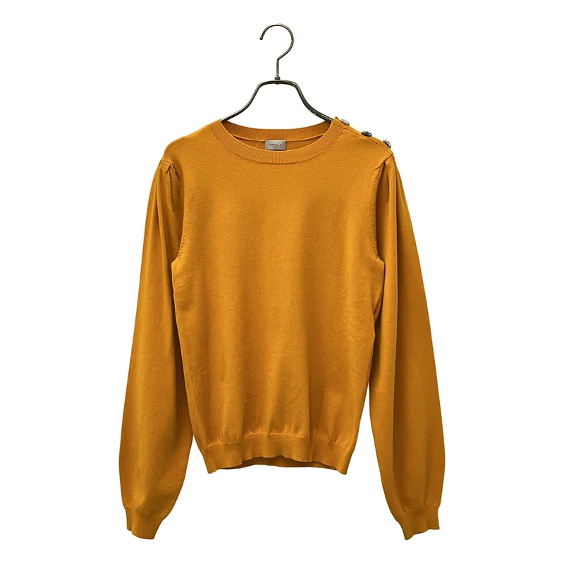 MARELLA / マレーラ | Maglia Yser ラインストーンショルダー パフスリーブニット | M | レディース