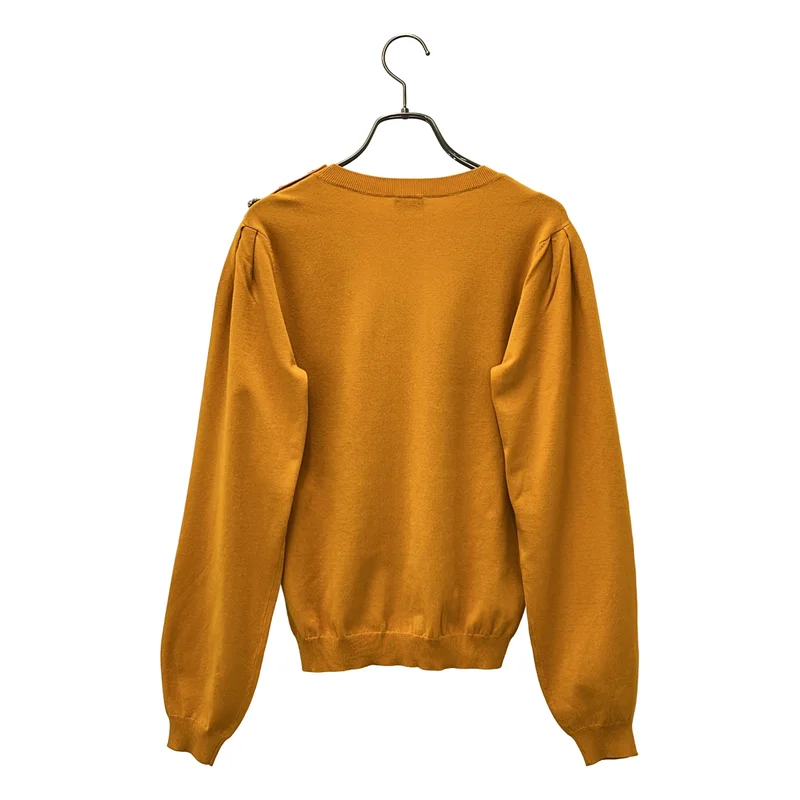 MARELLA / マレーラ | Maglia Yser ラインストーンショルダー パフスリーブニット | M | レディース