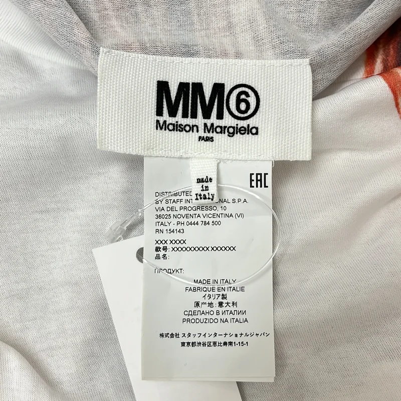 MM6 Maison Margiela / エムエムシックスメゾンマルジェラ | コットン ヘアプリント ロング Tシャツ | S | メンズ
