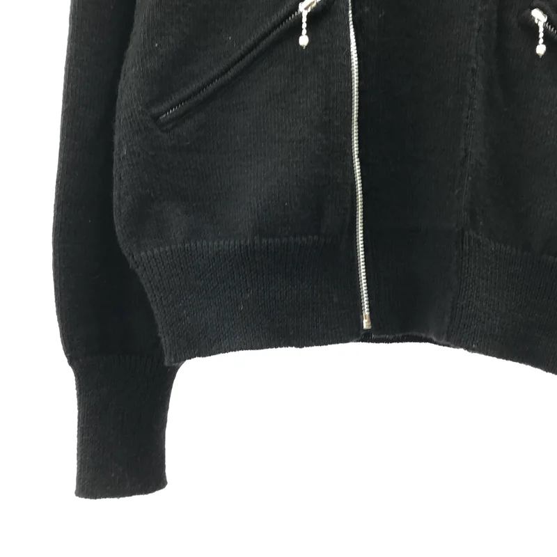 JUNYA WATANABE / ジュンヤワタナベ | 2025AW | ウール ダブルライダース ニット | M | レディース