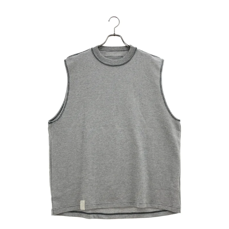 N.HOOLYWOOD / エヌハリウッド | TANK TOP / sleeveless crewneck / オーバーサイズ ワッフルタンクトップ | 40 | メンズ