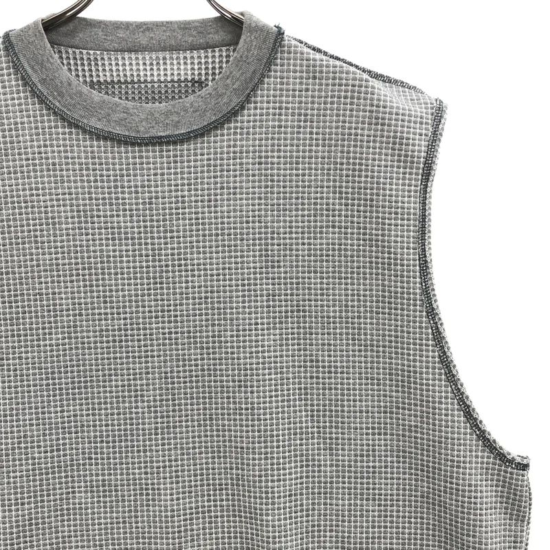 N.HOOLYWOOD / エヌハリウッド | TANK TOP / sleeveless crewneck / オーバーサイズ ワッフルタンクトップ | 40 | メンズ
