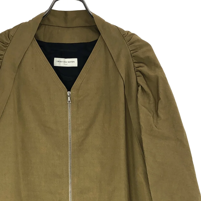DRIES VAN NOTEN / ドリスヴァンノッテン | ギャザー ダブルジップ コート | S | レディース