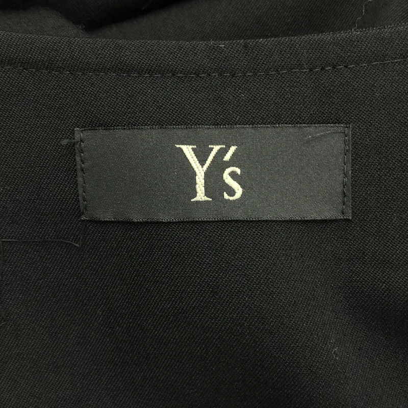 Y's / ワイズヨウジヤマモト | 2022AW | WOOL GABARDINE RIGHT FLAP BUTTON DRESS / ウールギャバ ライトフラップボタン ノースリーブドレス | 2 | レディース