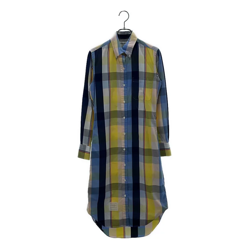 THOM BROWNE / トムブラウン | チェック シャツ ワンピース FDS001AW5556 | 1 | レディース