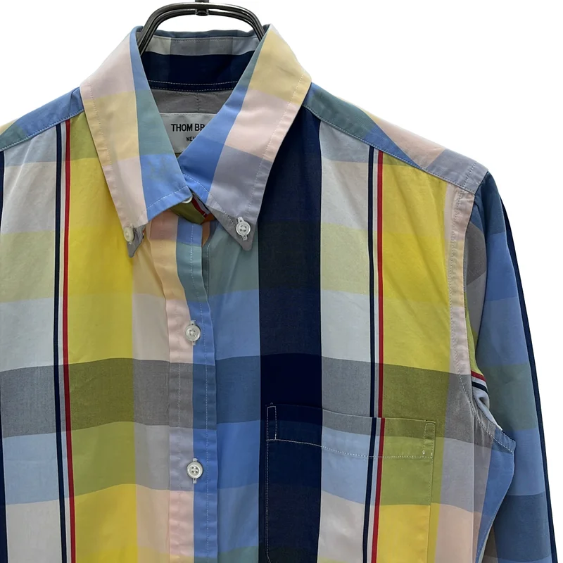 THOM BROWNE / トムブラウン | チェック シャツ ワンピース FDS001AW5556 | 1 | レディース