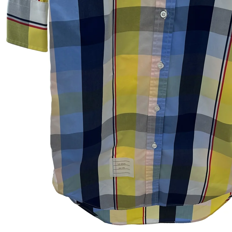 THOM BROWNE / トムブラウン | チェック シャツ ワンピース FDS001AW5556 | 1 | レディース